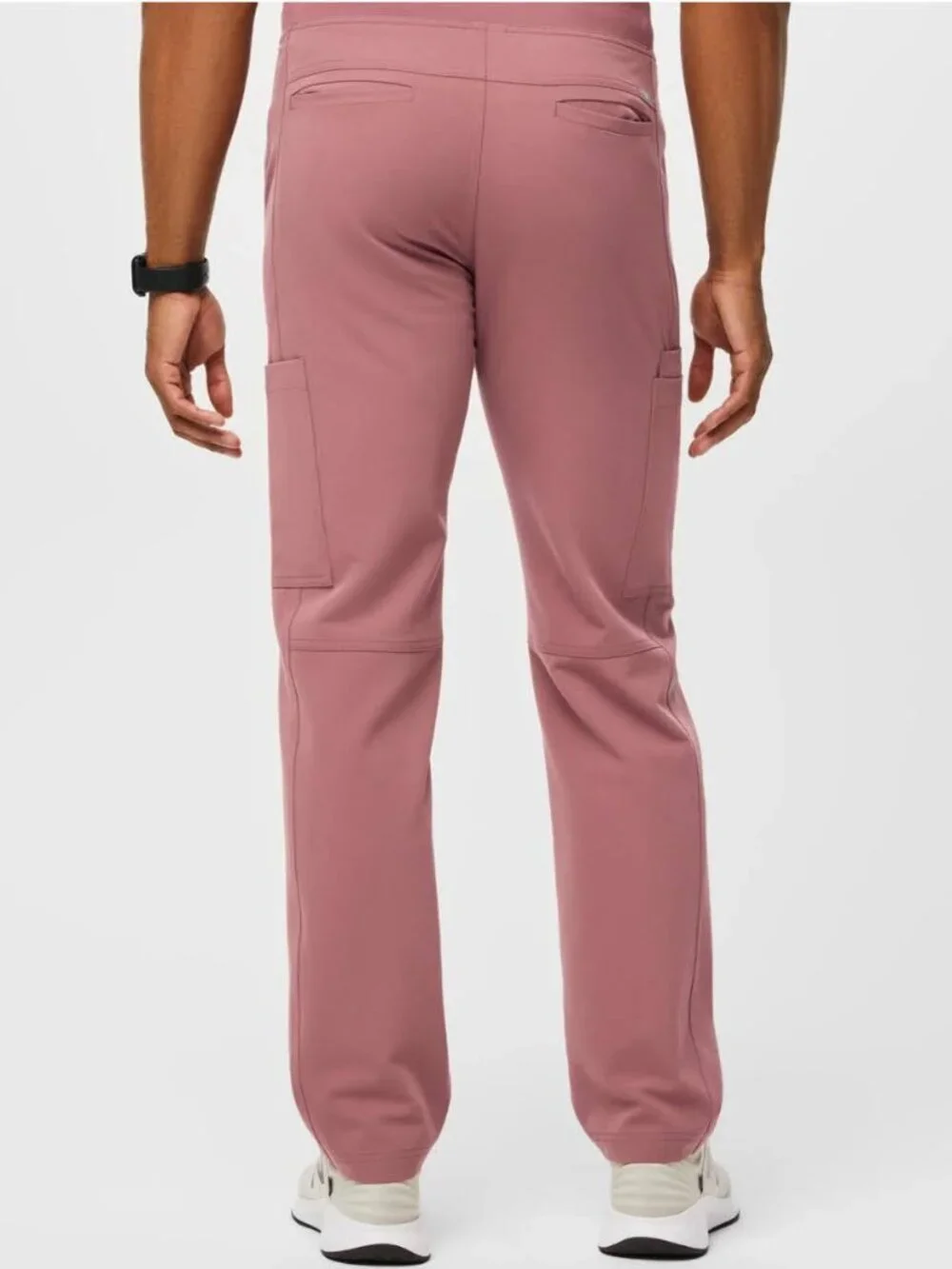 FIGS Axim Cargo Scrub Pants Men’s Small Mauve Jogger Stretch Medical